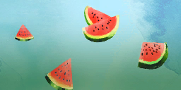 结算画面角色背景 - 西瓜